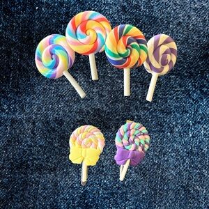 Handcrafted Lollipop Hairpins